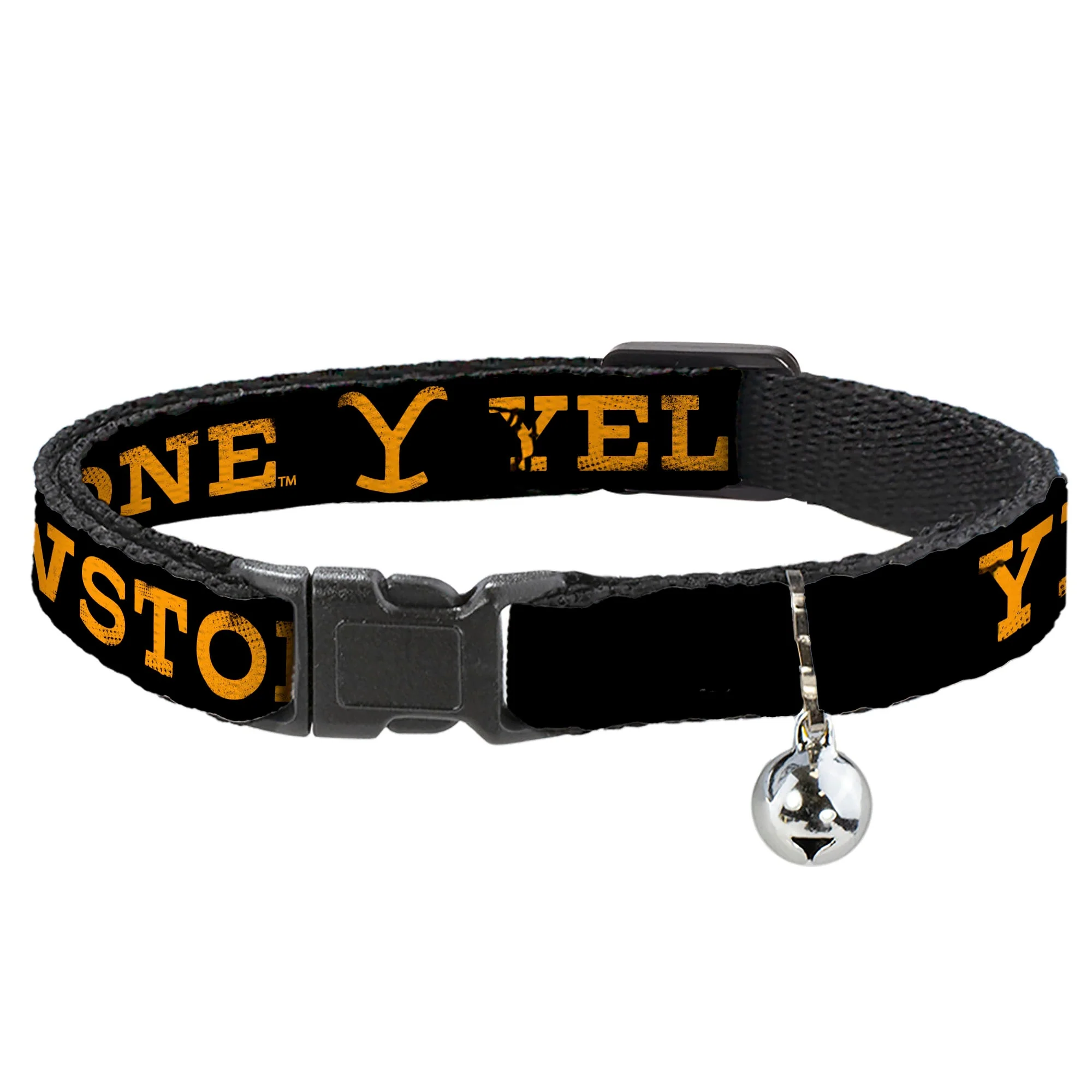 Yellowstone Weathered Black/Orange Breakaway Cat Collar