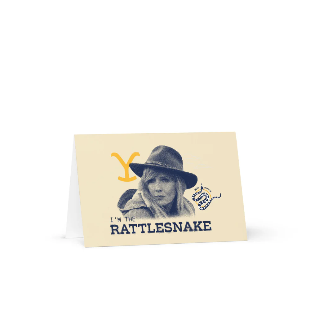 Yellowstone Beth Dutton I'm the Rattlesnake Greeting Card - Image 4