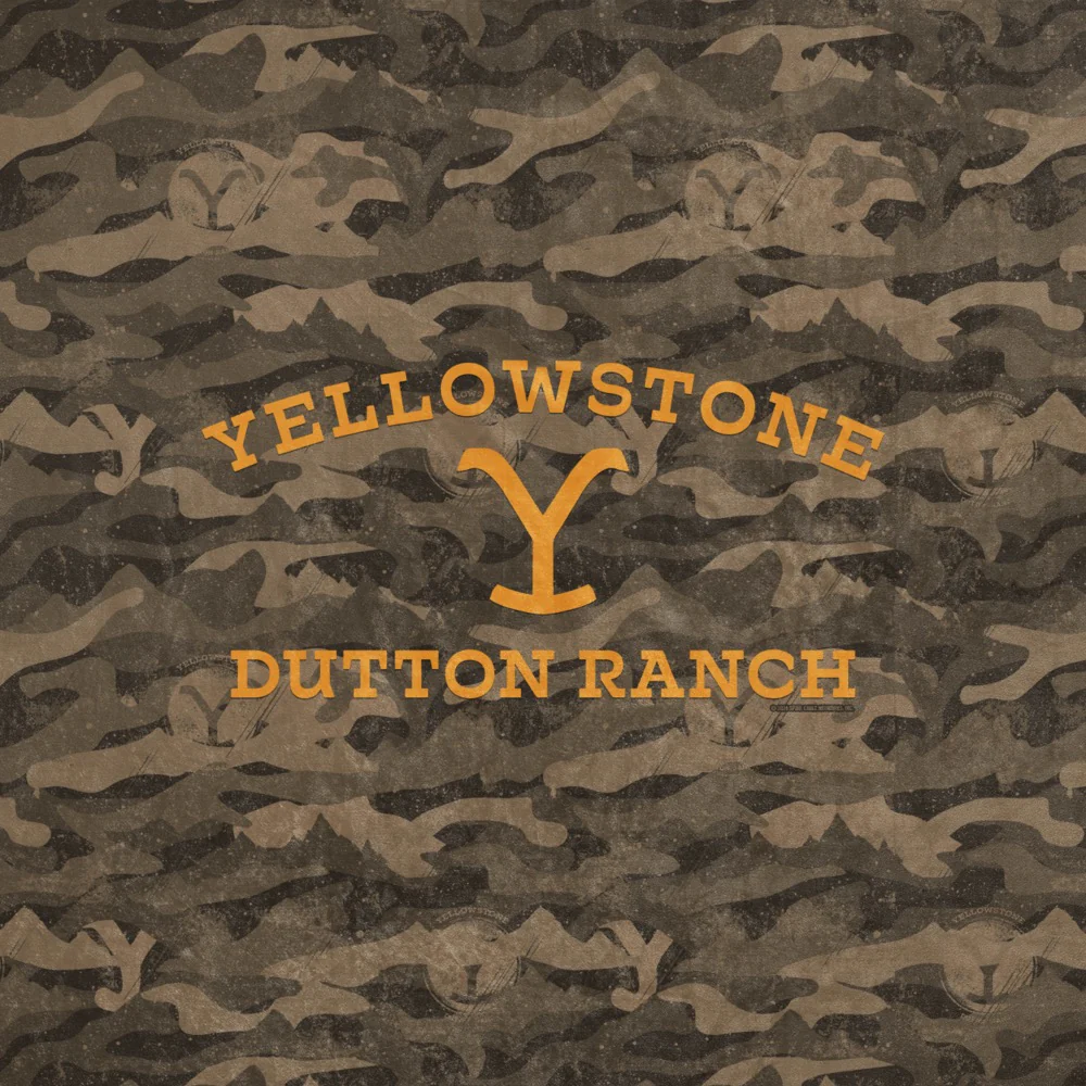 Yellowstone Camo Sherpa Blanket - Image 2