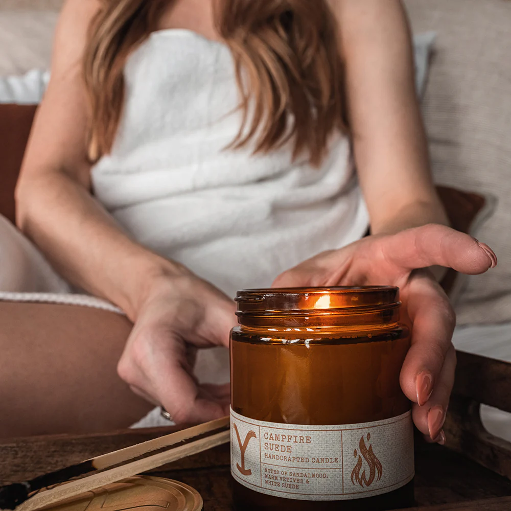 Yellowstone Campfire Suede Candle - Image 4
