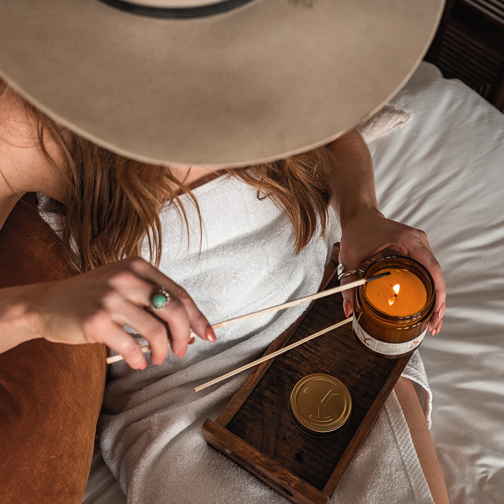 Yellowstone Campfire Suede Candle - Image 7