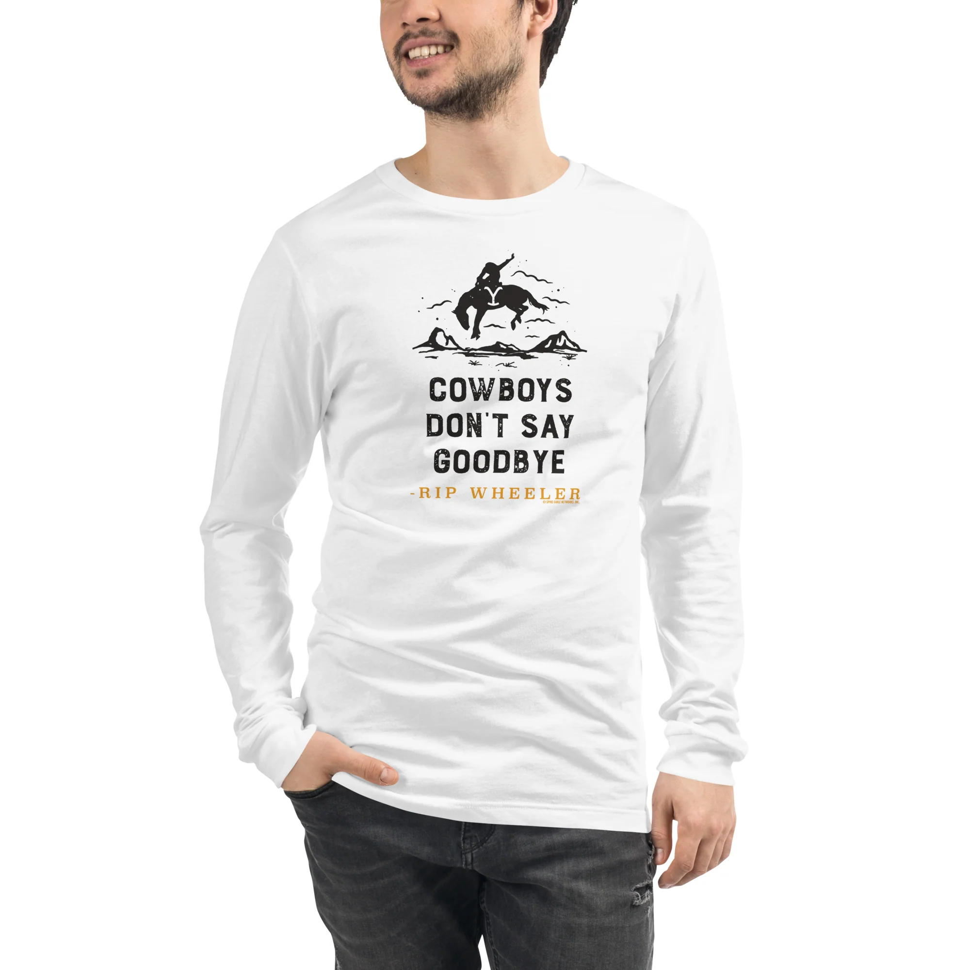 Yellowstone Cowboys Don't Say Goodbye Unisex Long Sleeve T-Shirt - Image 11