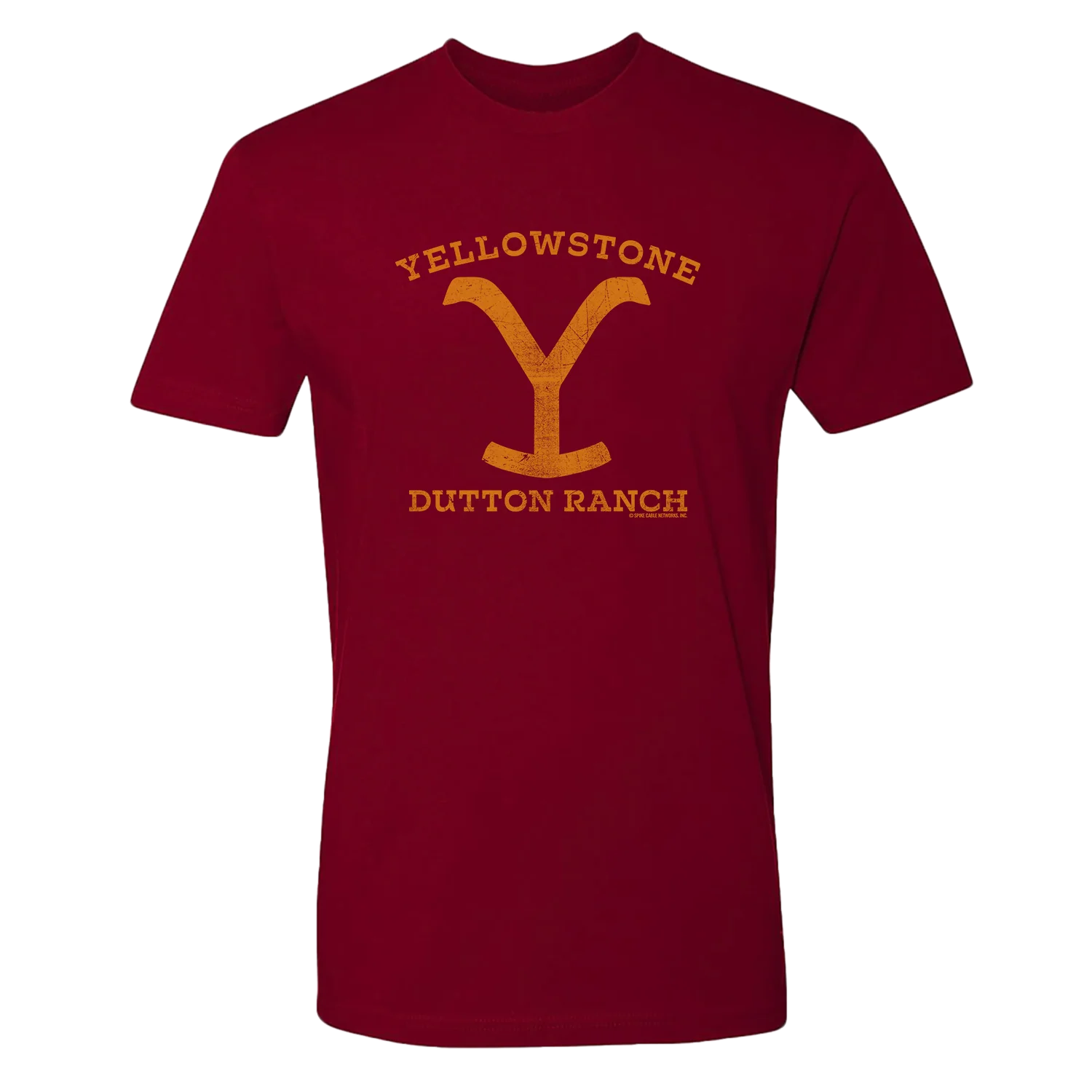 Yellowstone Dutton Ranch Distressed Logo Adult Short Sleeve T-Shirt - Image 10