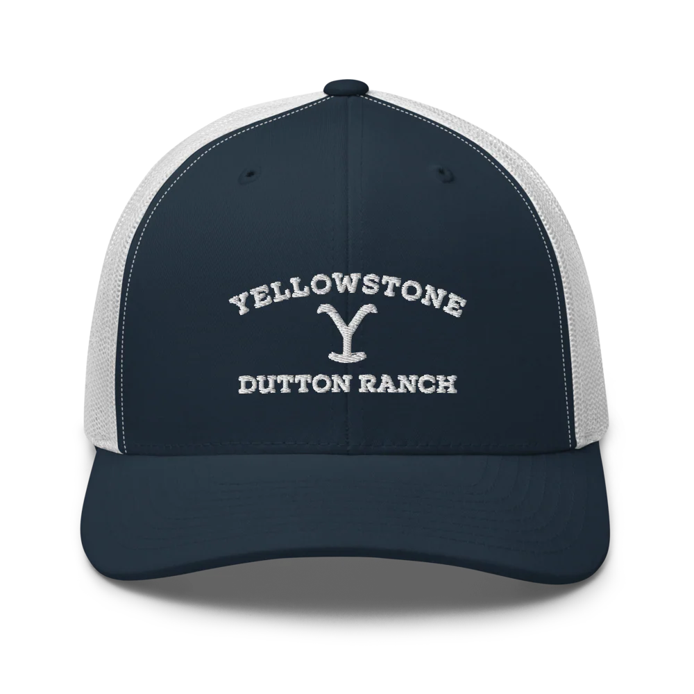 Yellowstone Dutton Ranch Logo Embroidered Retro Trucker Hat - Image 9