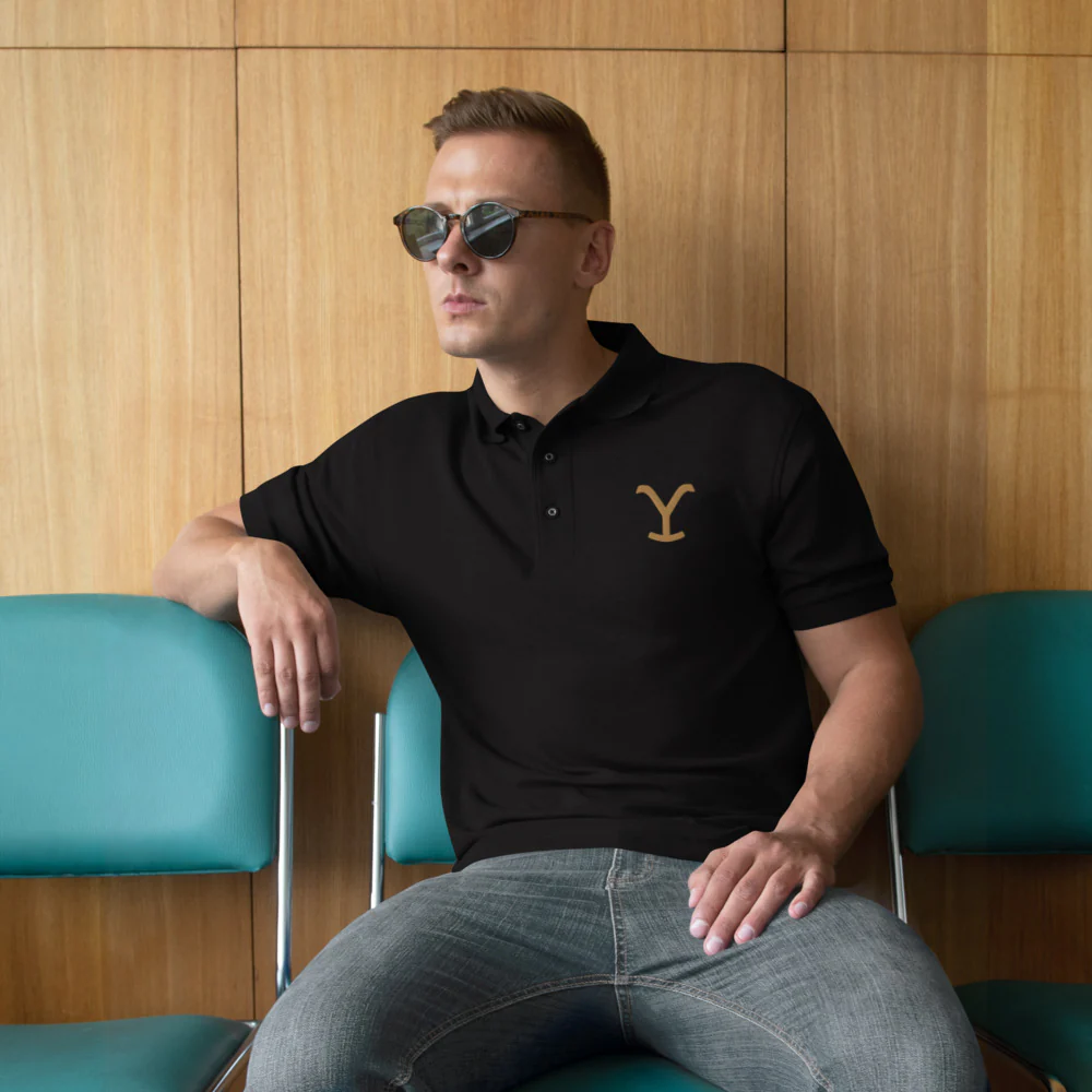 Yellowstone Logo Embroidered Unisex Polo Shirt - Image 2
