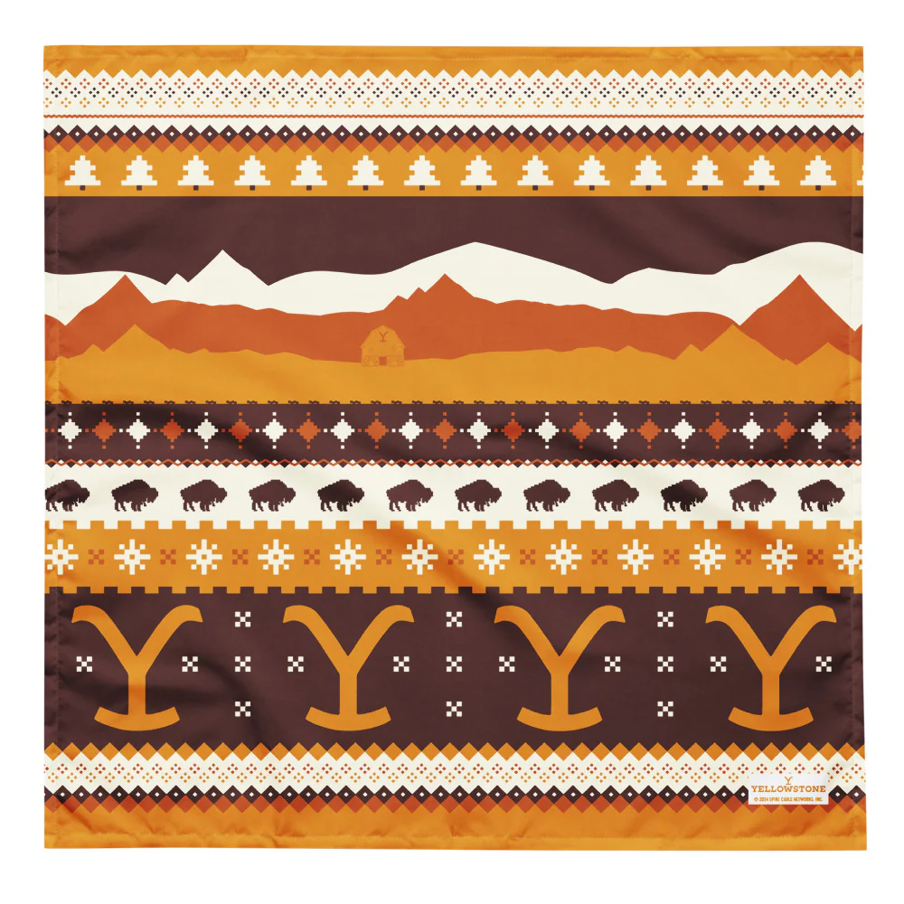Yellowstone Montana Plains Holiday Pet Bandana - Image 9