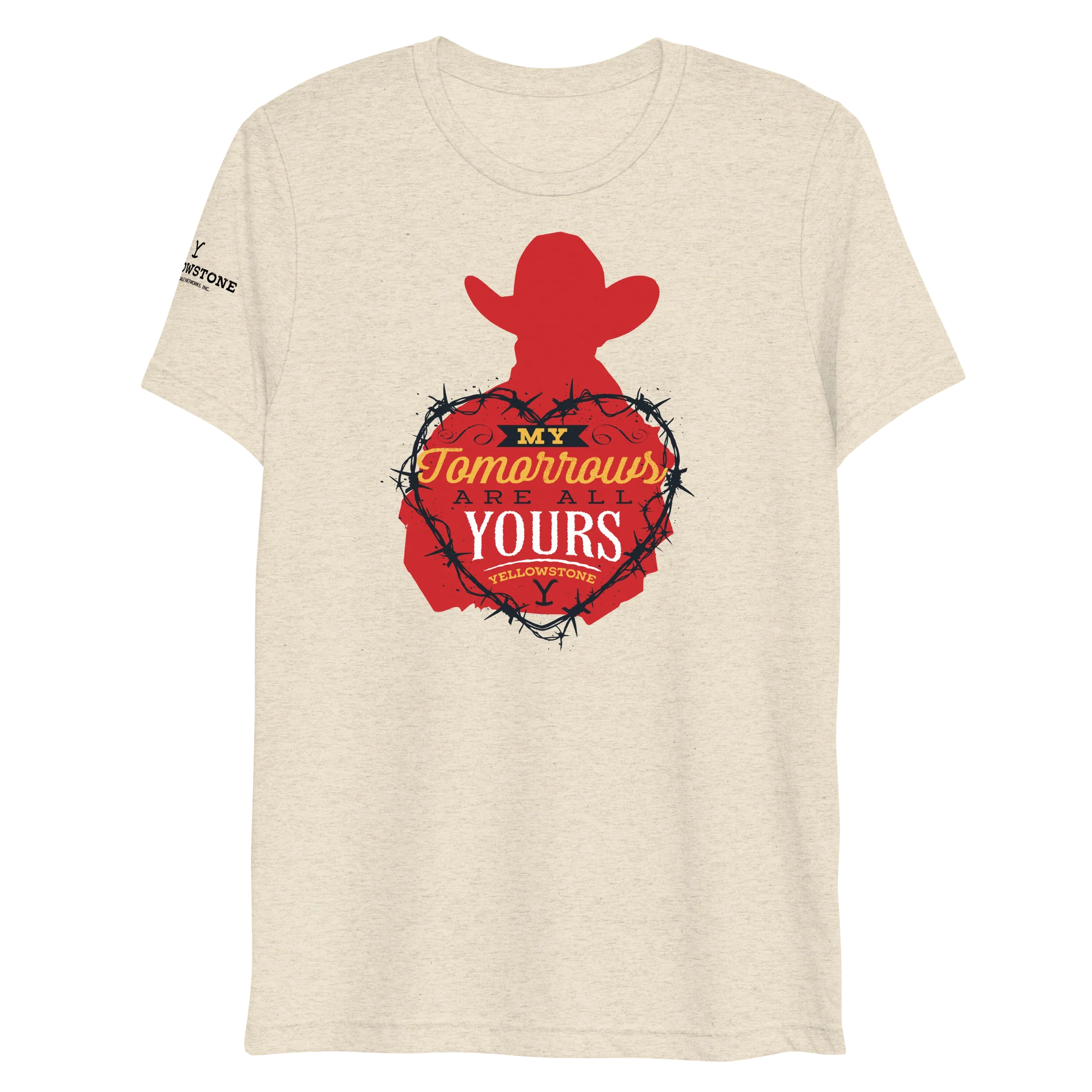 Yellowstone My Tomorrows Are All Yours Cowboy Unisex Tri-Blend T-Shirt - Image 3