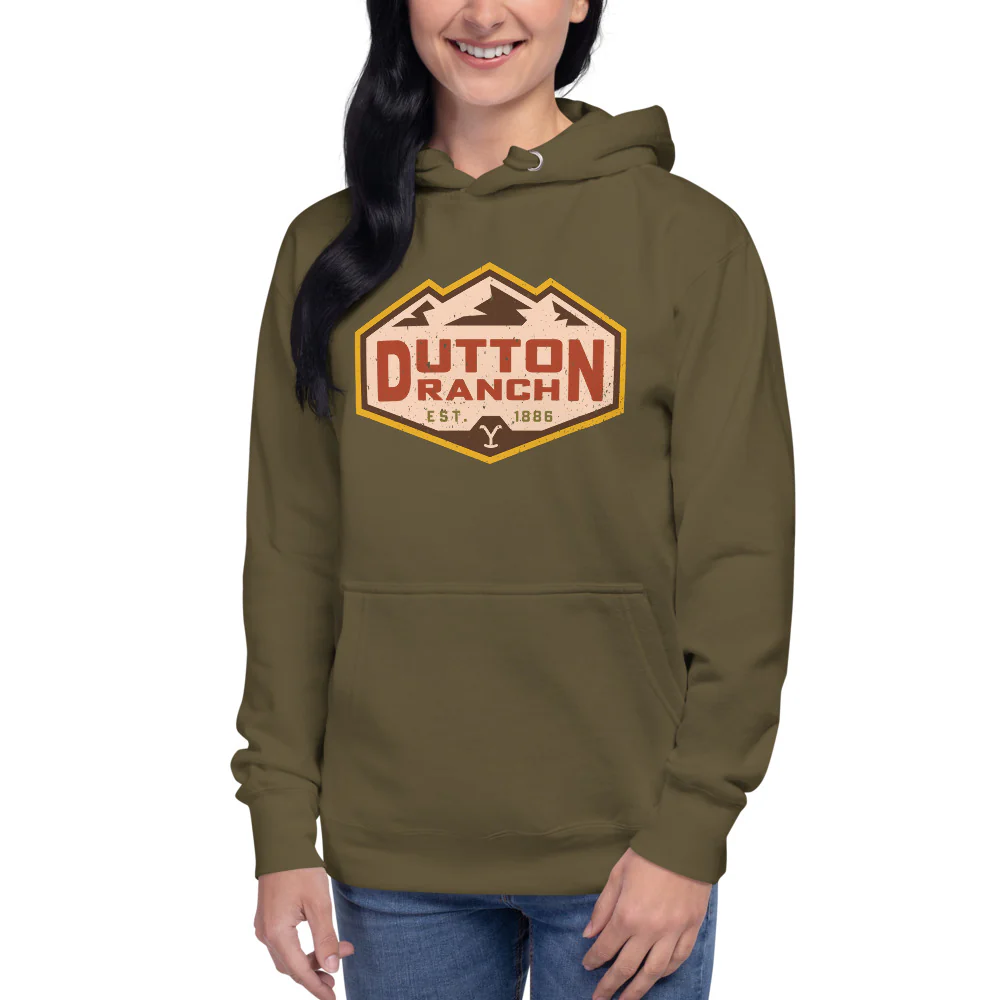 Yellowstone Ranch Patch Unisex Premium Hoodie - Image 2
