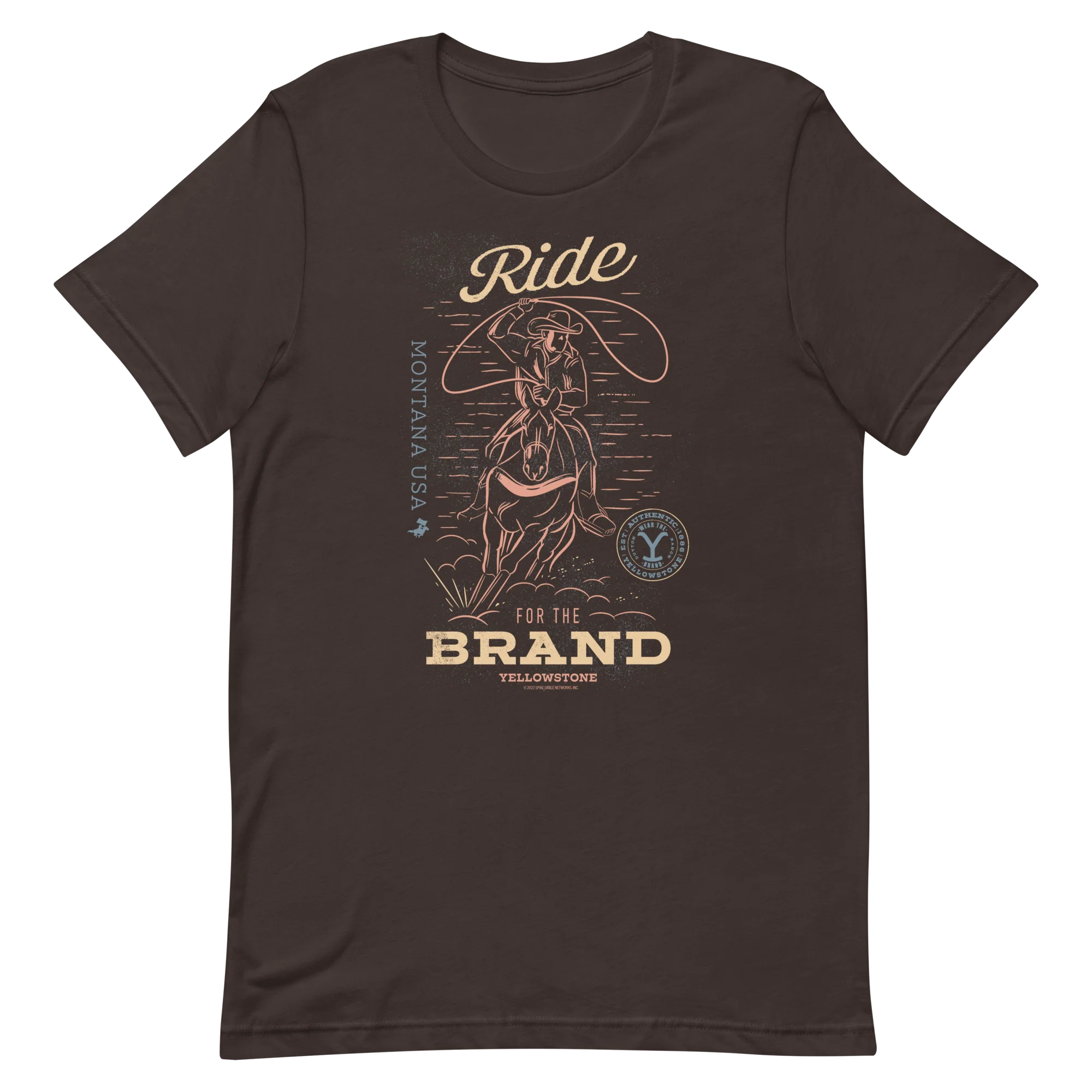 Yellowstone Ride for the Brand Adult Short Sleeve T-Shirt - Image 2