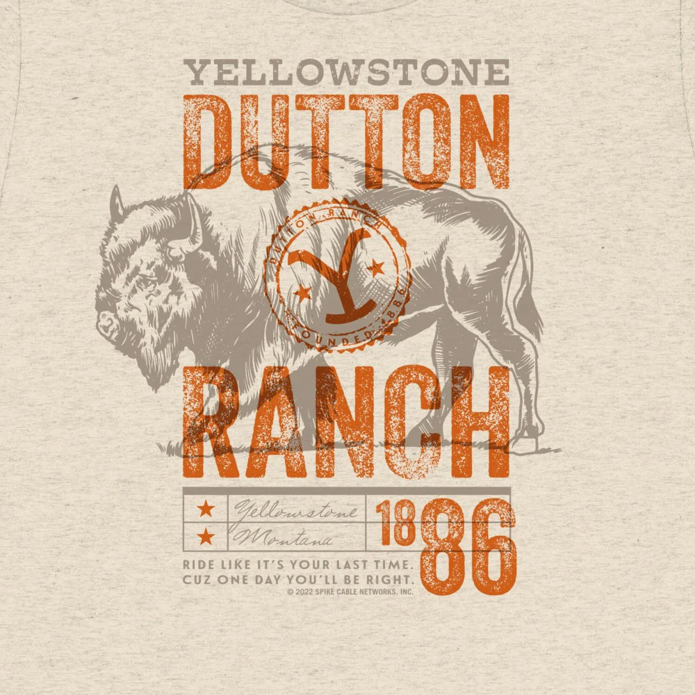 Yellowstone Ride Like It's Your Last Adult Tri-Blend T-Shirt - Image 2