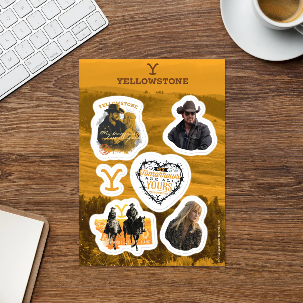 Yellowstone Rip & Beth Sticker Sheet - Image 2
