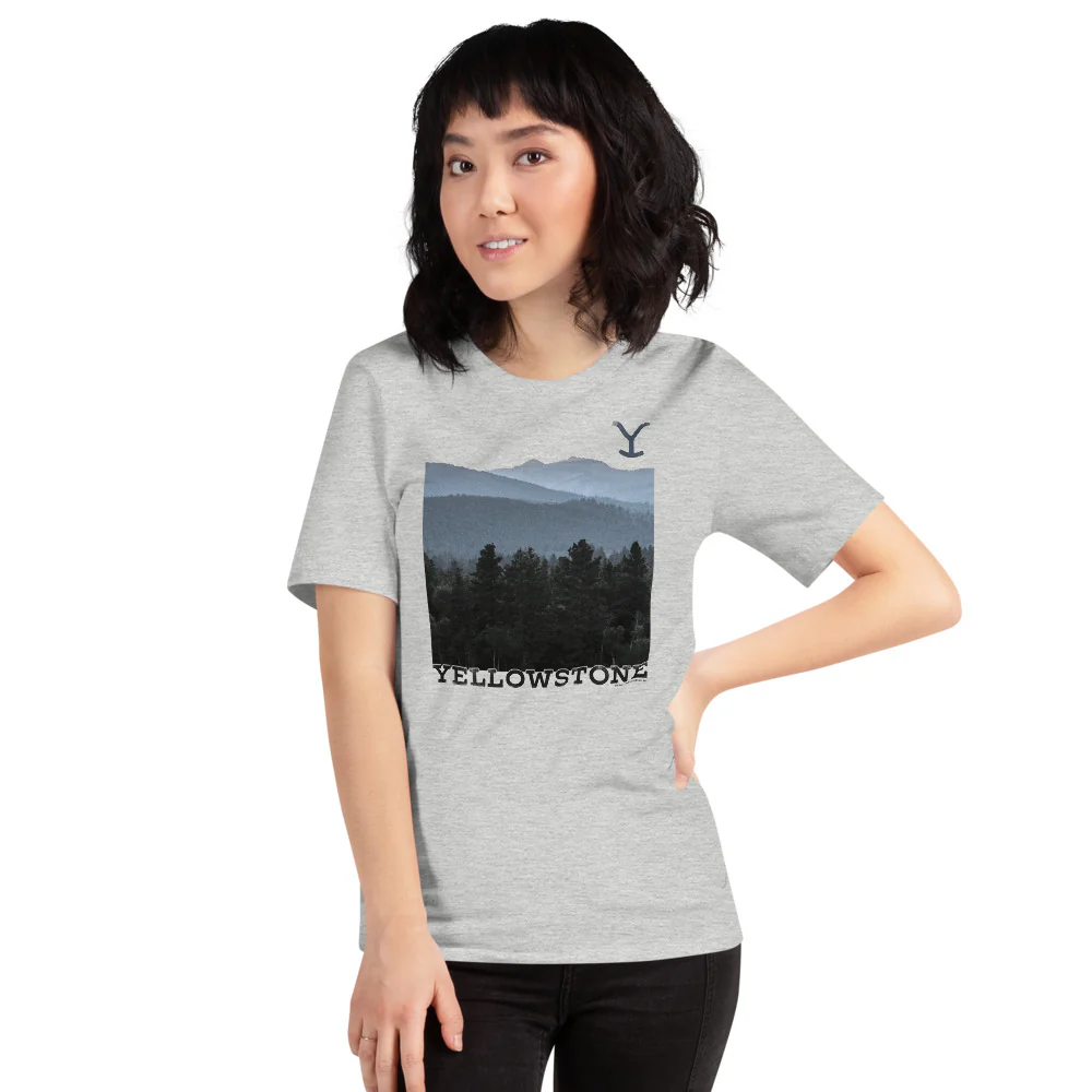 Yellowstone Scenery Adult Short Sleeve T-Shirt - Image 4