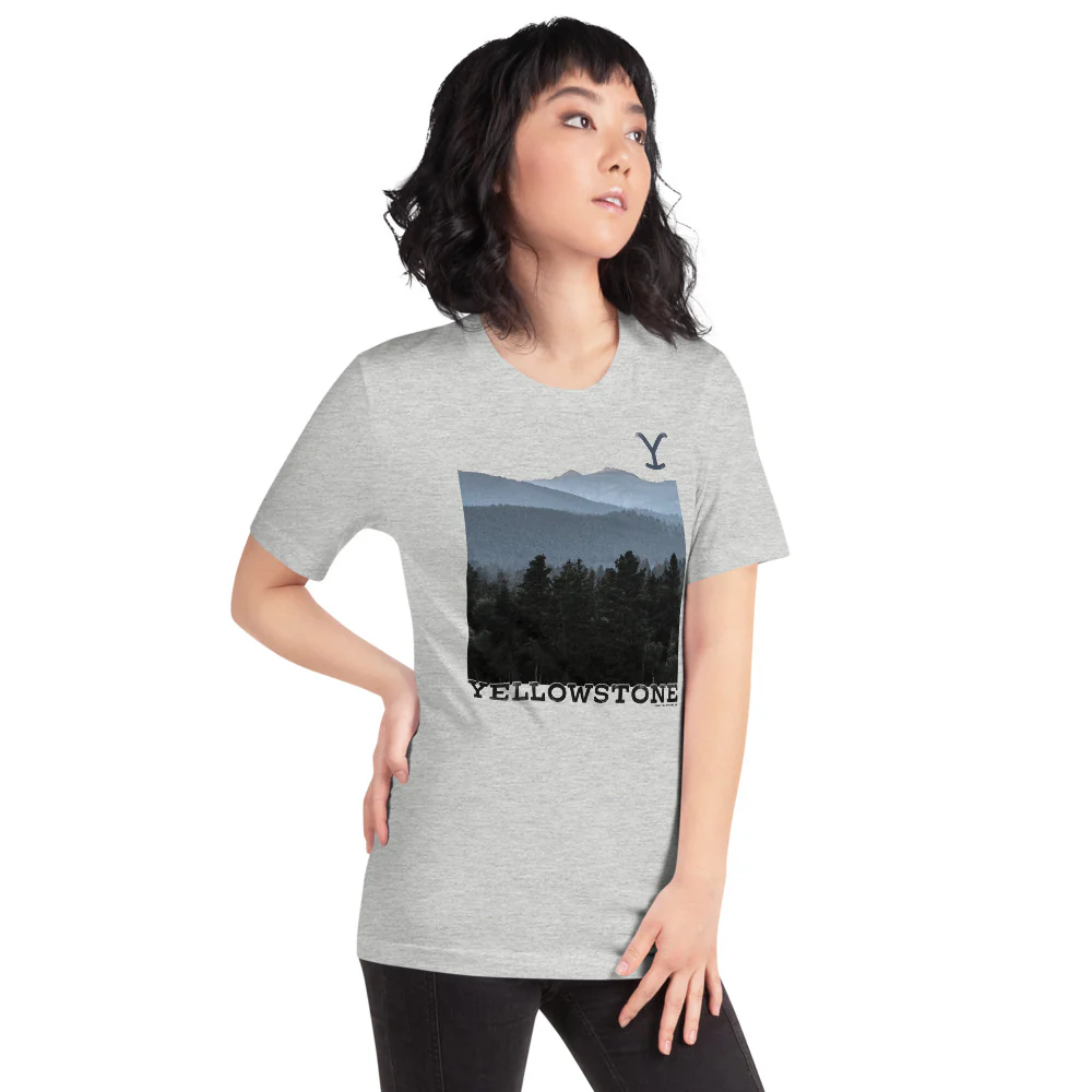 Yellowstone Scenery Adult Short Sleeve T-Shirt - Image 6