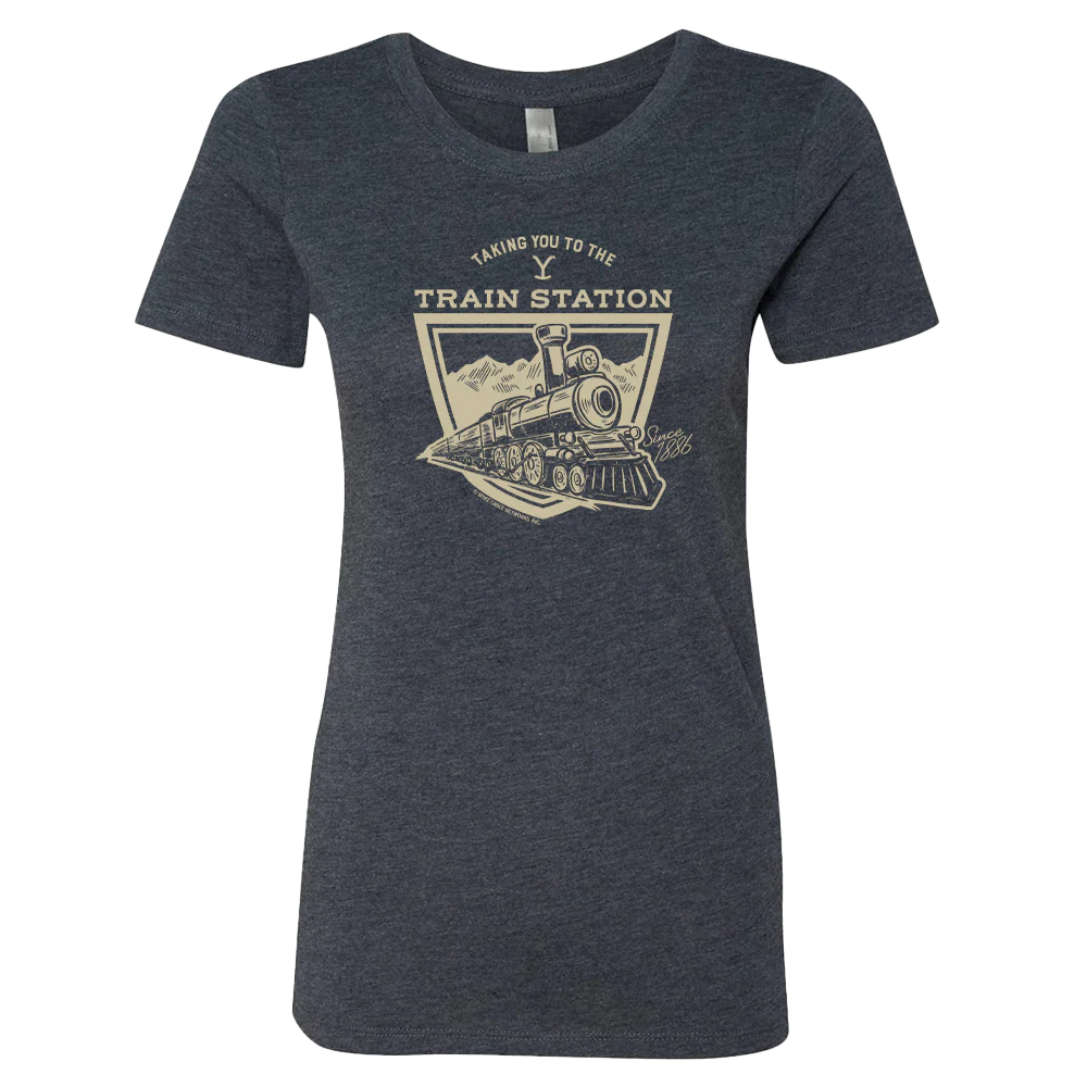 Yellowstone Taking You to the Train Station Women's Tri-Blend T-Shirt - Image 4