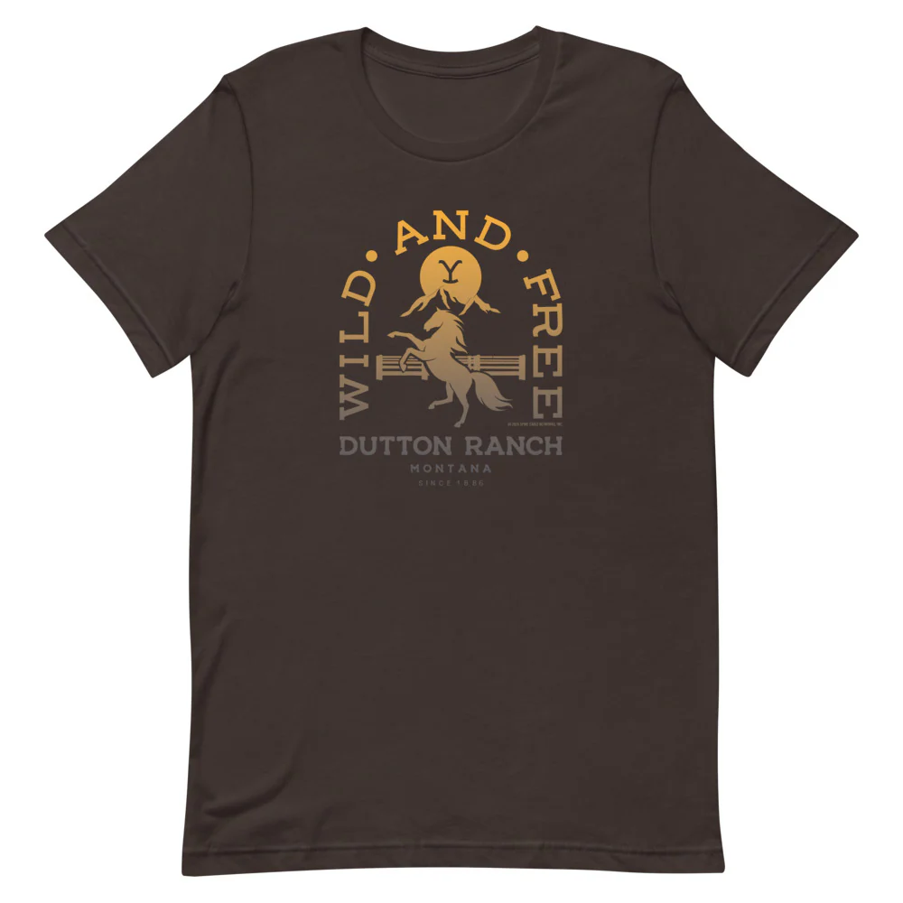 Yellowstone Wild And Free Unisex T-Shirt - Image 6
