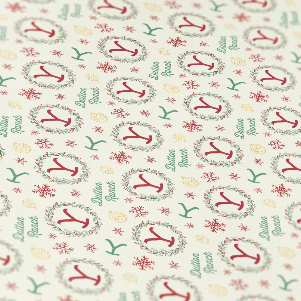 Yellowstone Wreath Satin Gift Wrap - Image 2