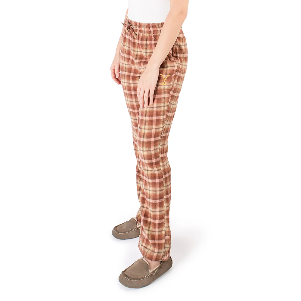 Yellowstone Y Logo Embroidered Women's Cabin Jams Flannel Pajama Pants - Image 17