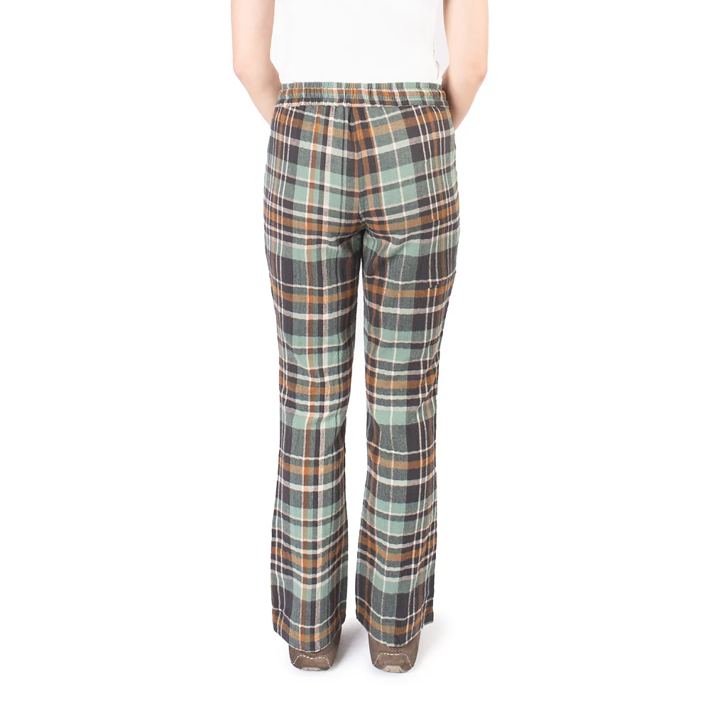 Yellowstone Y Logo Embroidered Women's Cabin Jams Flannel Pajama Pants - Image 6