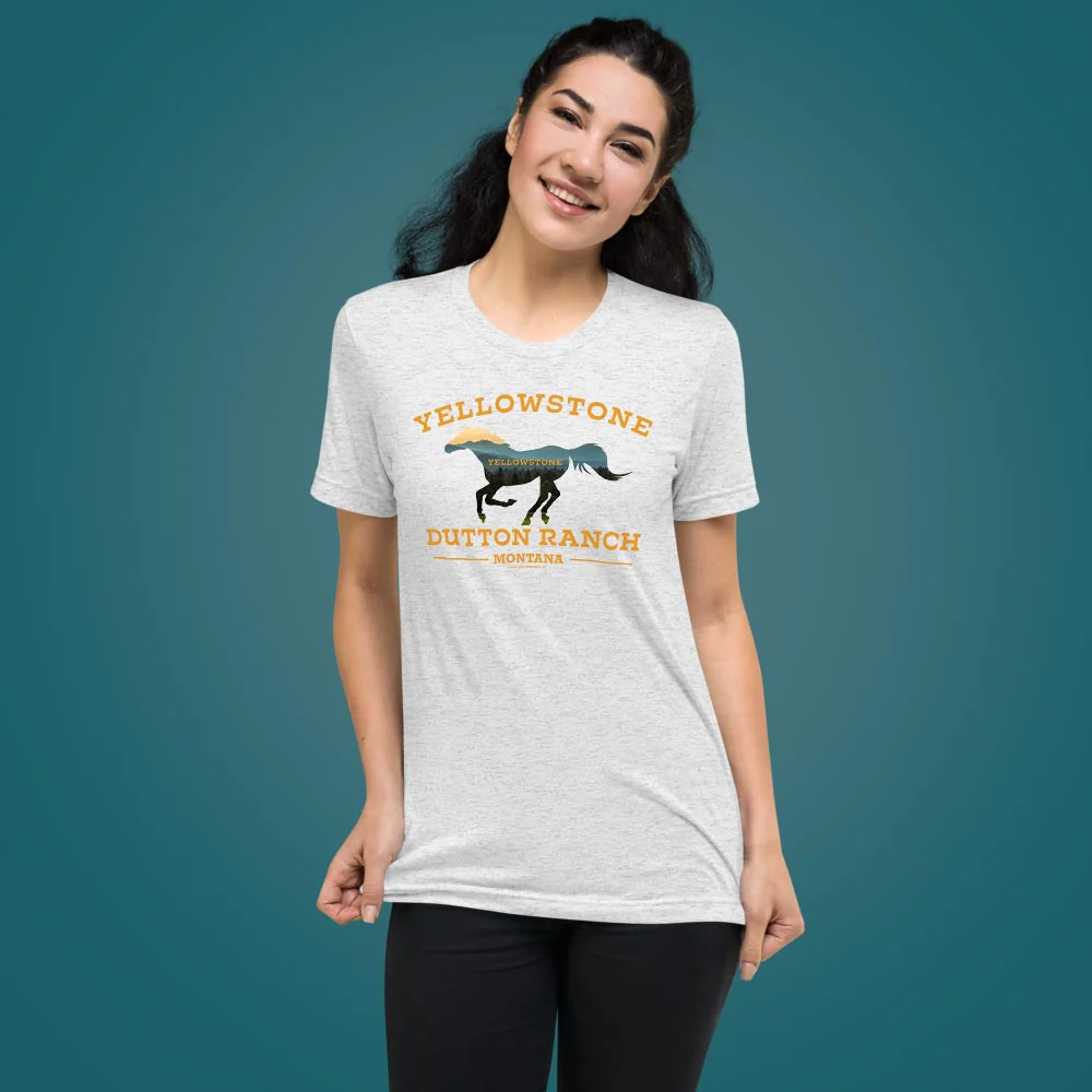 Yellowstone Horse Unisex Tri-Blend T-Shirt - Image 2