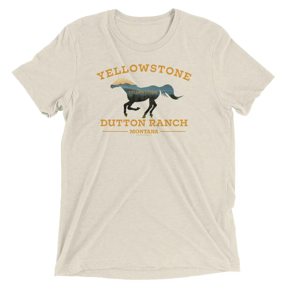 Yellowstone Horse Unisex Tri-Blend T-Shirt - Image 4